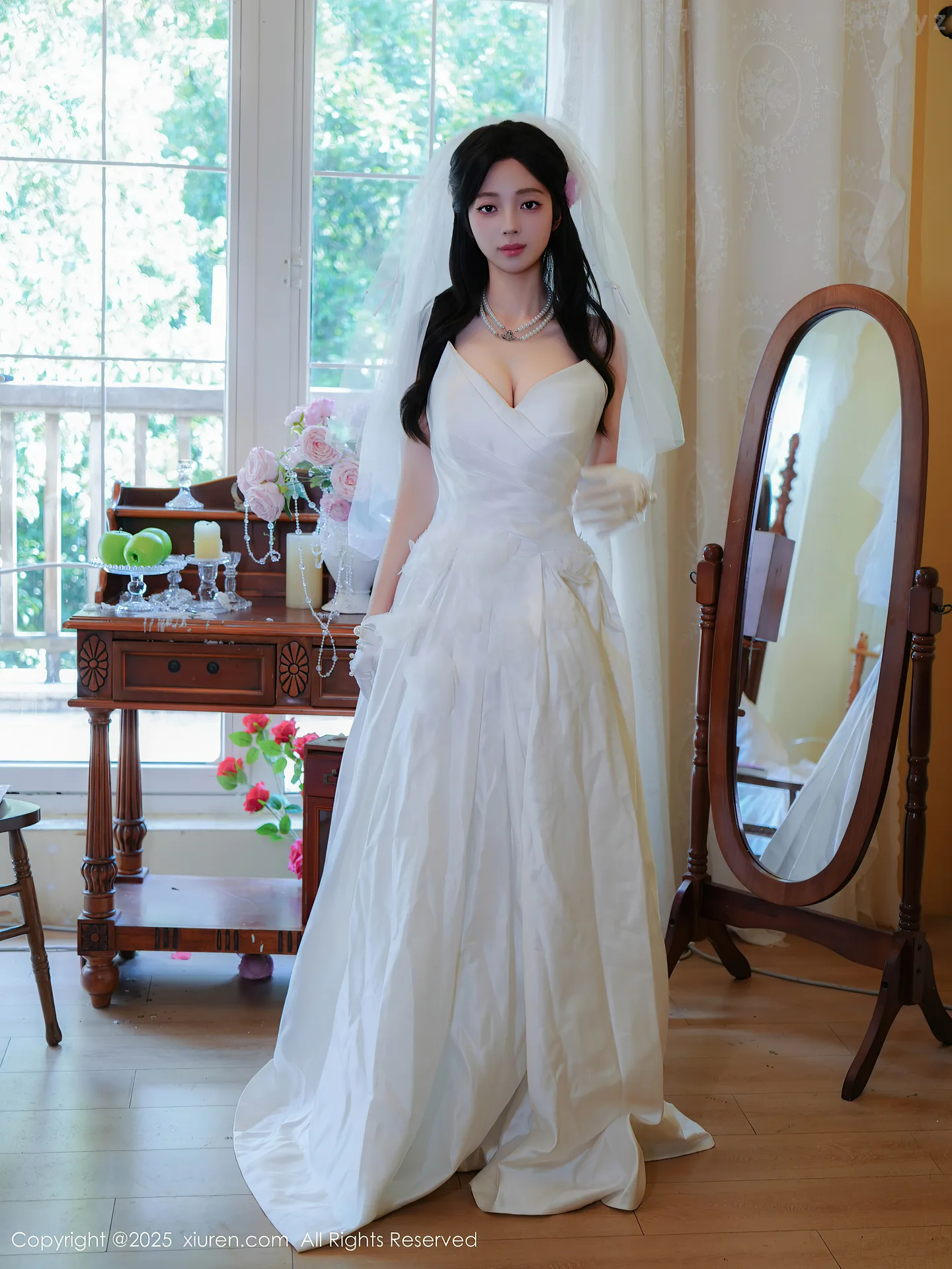 图片[3]-[XiuRen秀人网] VOL.10769 新人模特朱朱molly性感白色婚纱配白色丝袜秀凹凸身材诱惑写真54P-秀人网官方网站